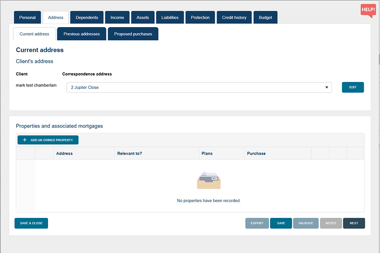 Legacy Address Layout